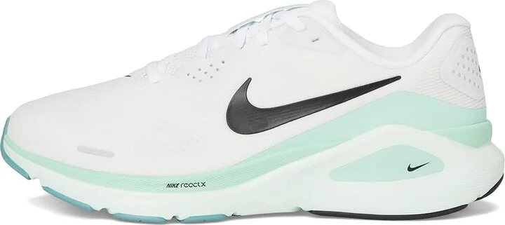 Nike Structure 26 Women's Shoes White/Black/Barely Green/Mint Foam/Cannon : 8 EE - Extra Wide, Synthetic - Image 6