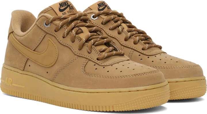 Nike Tan Air Force 1 '07 WB Sneakers - Image 4