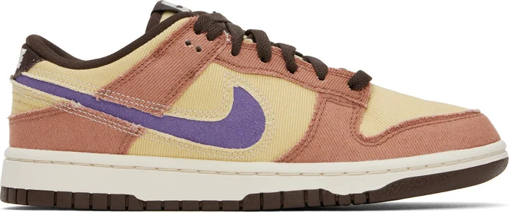 Nike Tan & Beige Dunk Low Retro SE Sneakers