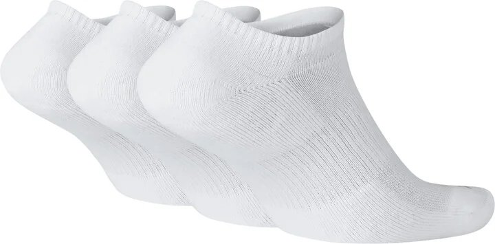Nike Unisex Everyday Plus Cushion Training No-Show Socks (3 Pairs) in White | SX6889-100 - Image 2