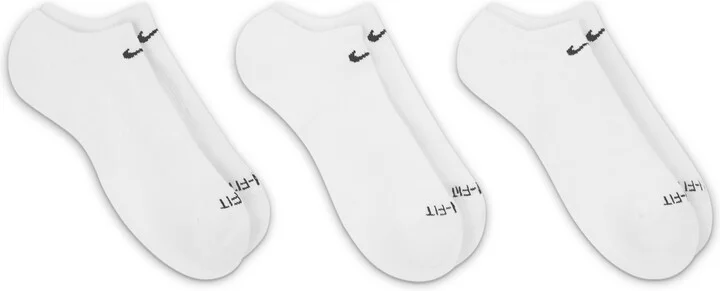 Nike Unisex Everyday Plus Cushion Training No-Show Socks (3 Pairs) in White | SX6889-100 - Image 3