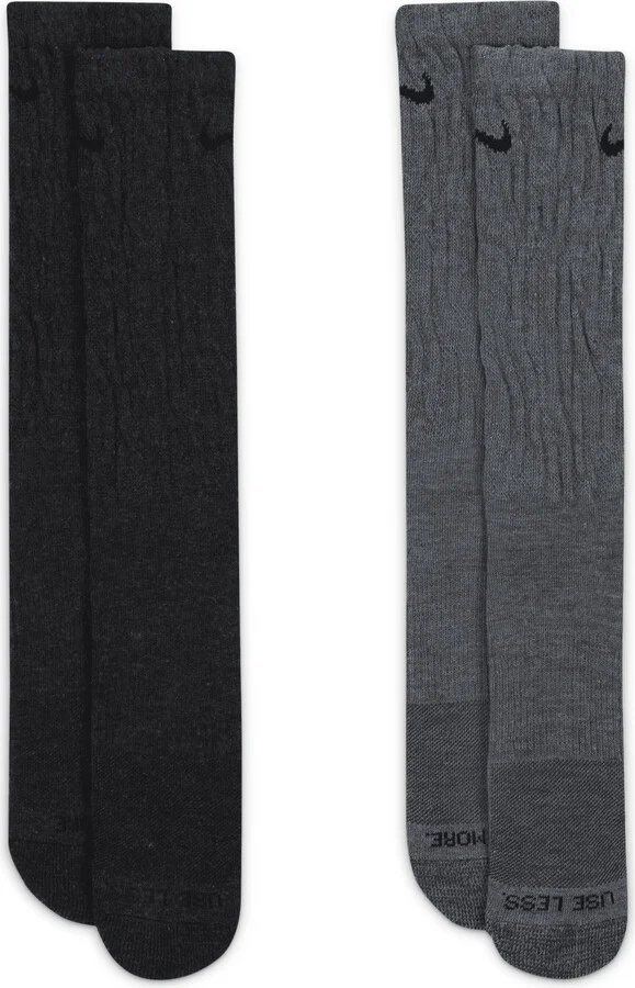 Nike Unisex Everyday Plus Cushioned Crew Socks (2 Pairs) in Multicolor | DQ6448-902 - Image 2