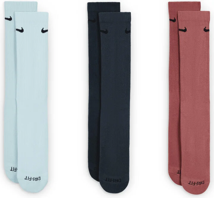 Nike Unisex Everyday Plus Cushioned Training Crew Socks (3 Pairs) in Multicolor | SX6888-995 - Image 2