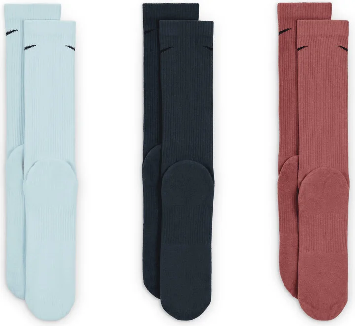 Nike Unisex Everyday Plus Cushioned Training Crew Socks (3 Pairs) in Multicolor | SX6888-995 - Image 3