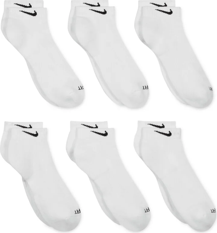 Nike Unisex Everyday Plus Cushioned Training Low Socks (6 Pairs) in White | SX7042-100 - Image 3