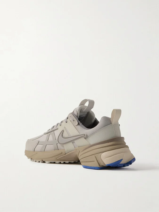 Nike - V2k Run Rubber And Leather-trimmed Gore-tex Sneakers - Brown - Image 3