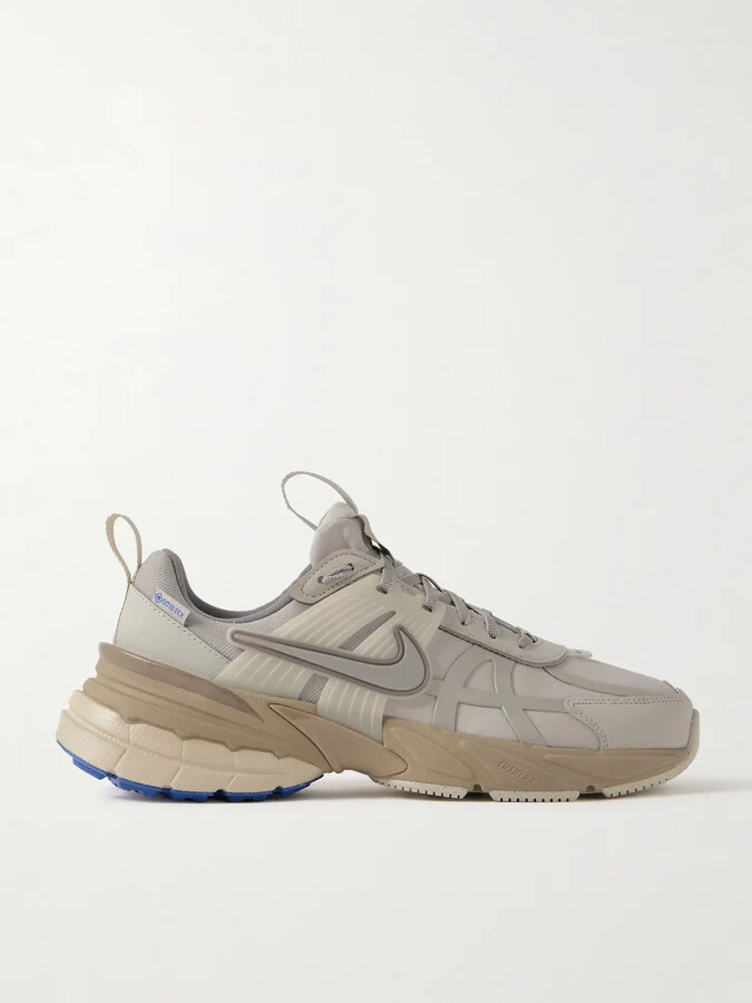 Nike - V2k Run Rubber And Leather-trimmed Gore-tex Sneakers - Brown