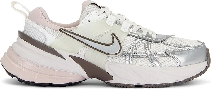Nike V2K Run Sneaker in Metallic Silver