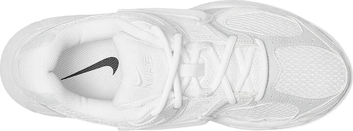 Nike V5 Runner Women's Shoes White/White/Black/Metallic Silver : 8 B - Medium - Image 2