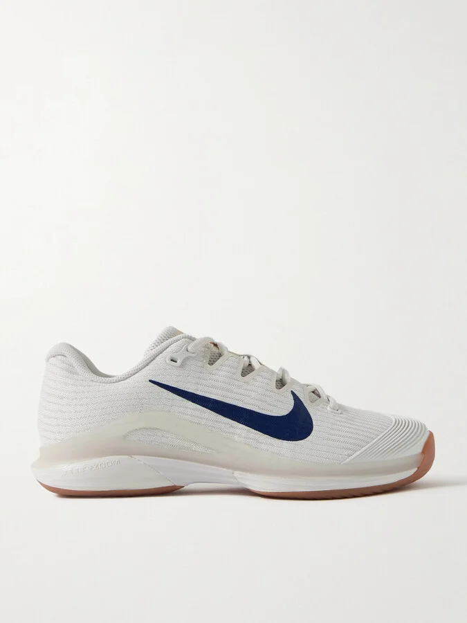 Nike - Vapor 12 Rubber-trimmed Mesh Sneakers - Off-white