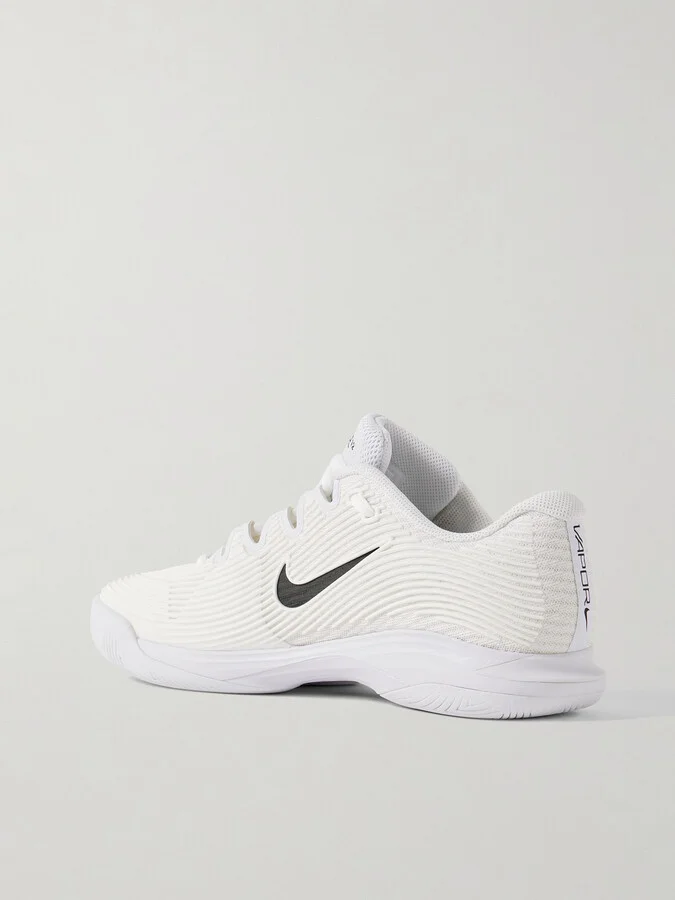Nike - Vapor 12 Rubber-trimmed Mesh Sneakers - White - Image 3