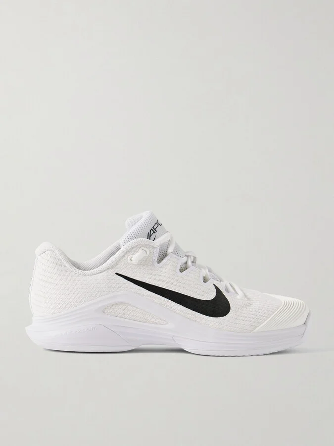 Nike - Vapor 12 Rubber-trimmed Mesh Sneakers - White