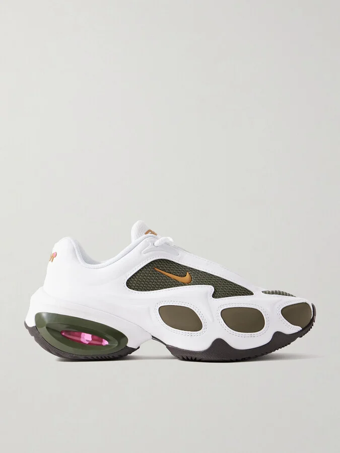 Nike - + Veneda Carter Air Max Muse Mesh-trimmed Leather Sneakers - White