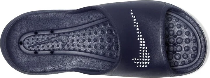 Nike Victori One Shower Slide Men's Shoes Midnight Navy/White/Midnight Navy : 6 D - Medium - Image 2