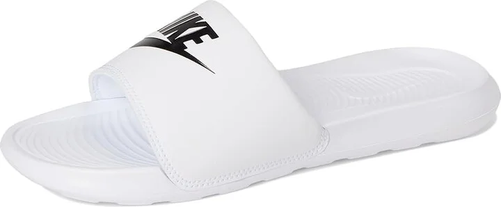 Nike Victori One Slide Women's Shoes White/Black/White : 5 B - Medium, Synthetic - Image 5