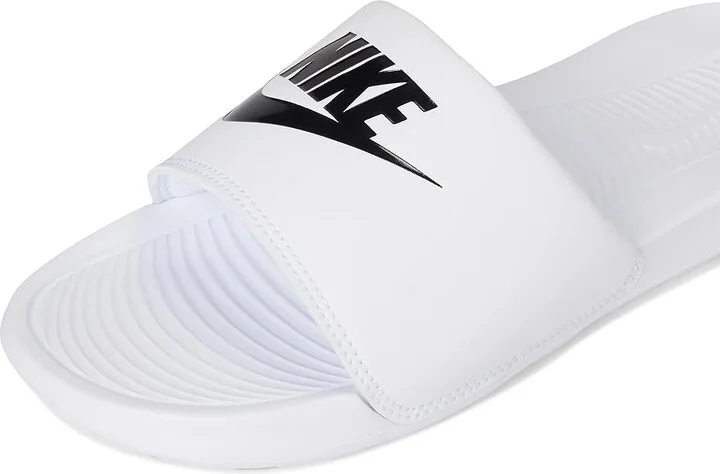 Nike Victori One Slide Women's Shoes White/Black/White : 5 B - Medium, Synthetic - Image 7