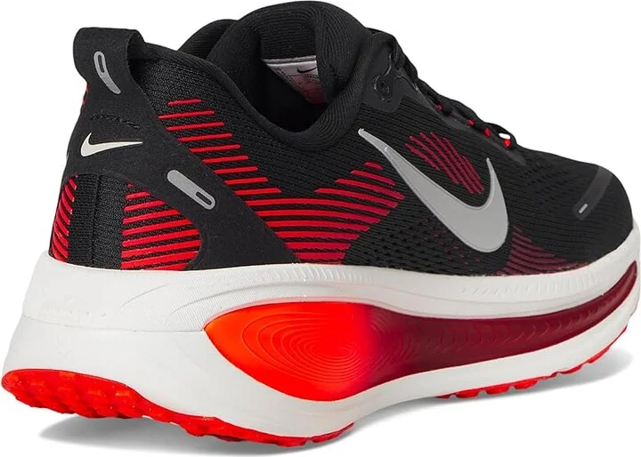 Nike Vomero 18 Men's Shoes Black/Summit White/Bright Crimson : 12 D - Medium, Textile - Image 4