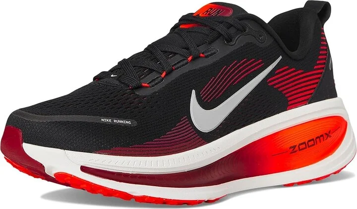 Nike Vomero 18 Men's Shoes Black/Summit White/Bright Crimson : 12 D - Medium, Textile - Image 5