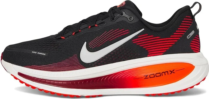 Nike Vomero 18 Men's Shoes Black/Summit White/Bright Crimson : 12 D - Medium, Textile - Image 6