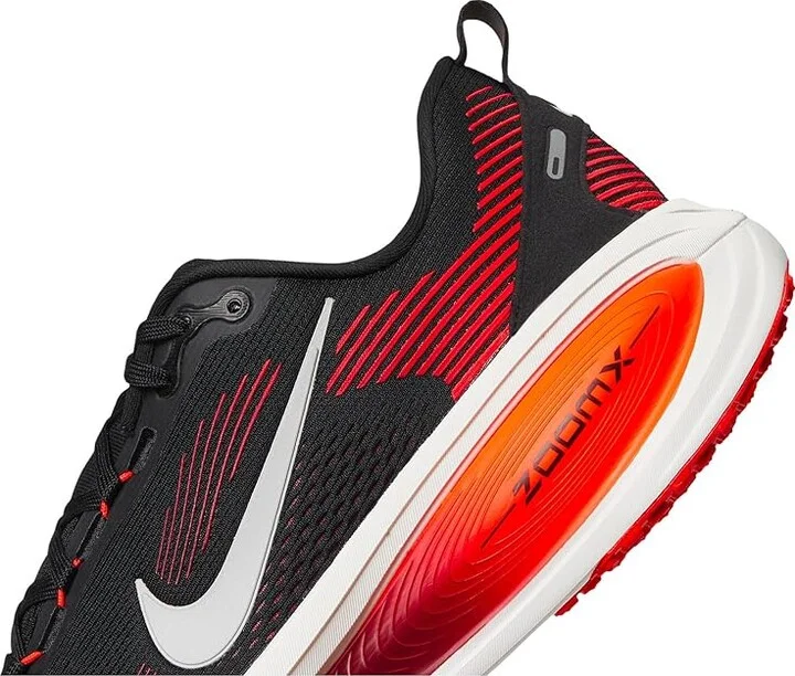 Nike Vomero 18 Men's Shoes Black/Summit White/Bright Crimson : 12 D - Medium, Textile - Image 7
