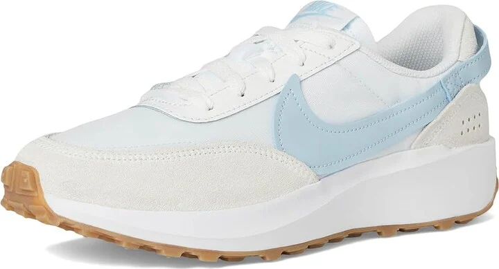 Nike Waffle Debut Women's Shoes Platinum Tint/Light Armory Blue/White : 5 M, Leather - Image 5