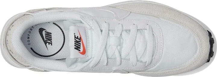 Nike Waffle Debut Women's Shoes White/White/Black/Orange : 8 M, Leather - Image 2