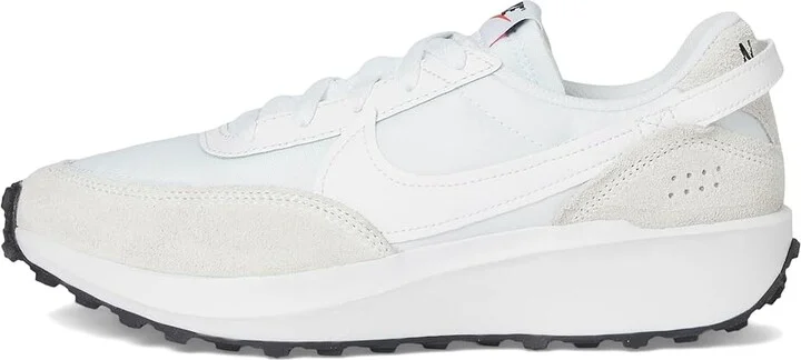 Nike Waffle Debut Women's Shoes White/White/Black/Orange : 8 M, Leather - Image 6