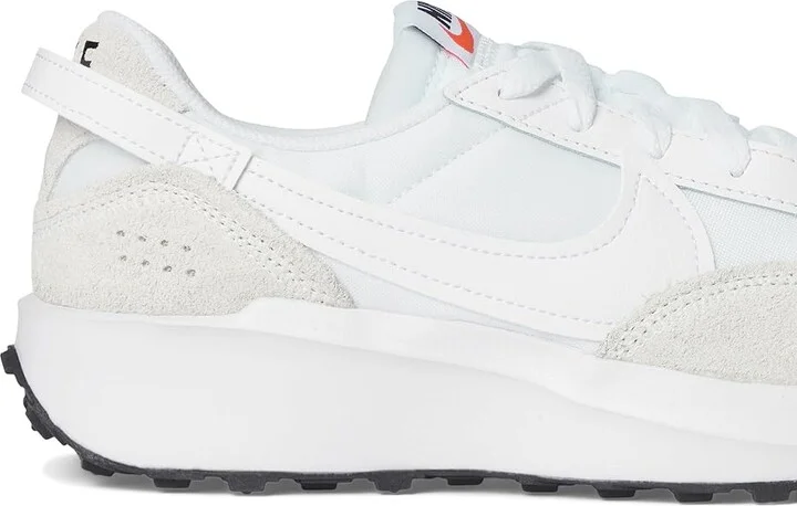 Nike Waffle Debut Women's Shoes White/White/Black/Orange : 8 M, Leather - Image 7