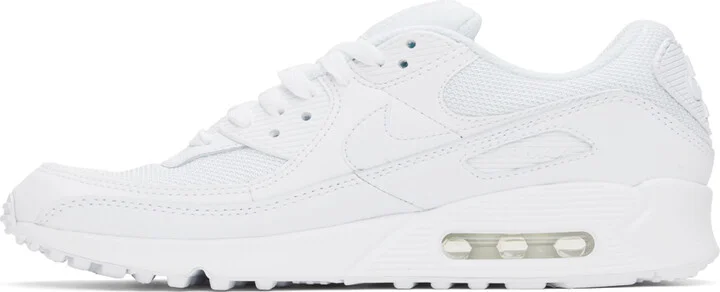 Nike White Air Max 90 Sneakers - Image 3