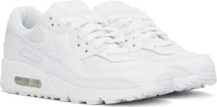 Nike White Air Max 90 Sneakers - Image 4