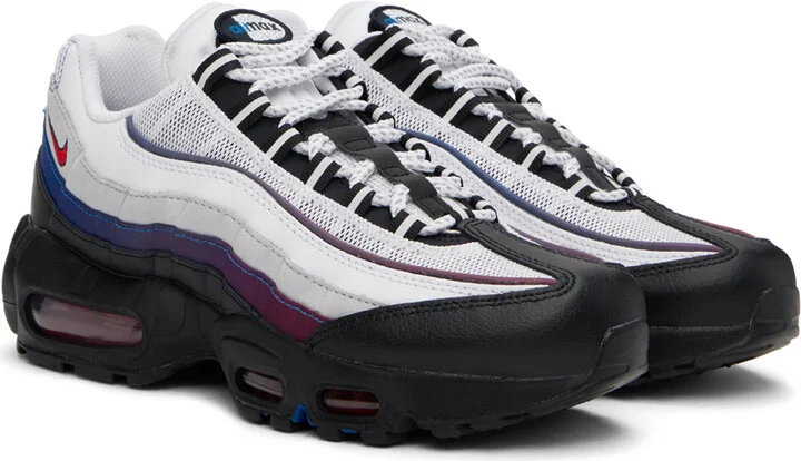 Nike White Air Max 95 PRM Sneakers - Image 4