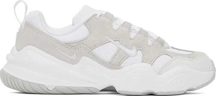 Nike White & Beige Tech Hera Sneakers