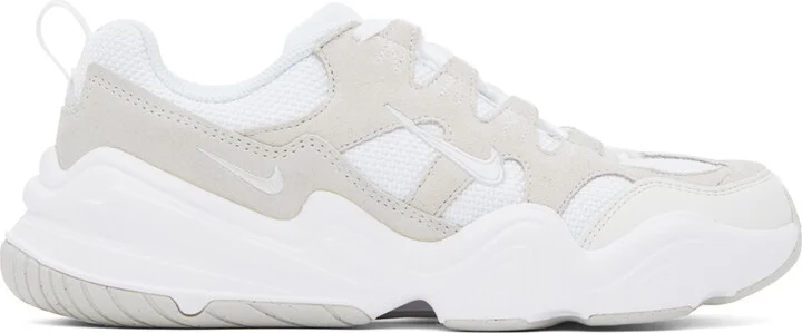 Nike White & Beige Tech Hera Sneakers