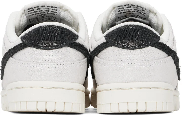 Nike White & Black Dunk Low SE Sneakers - Image 2