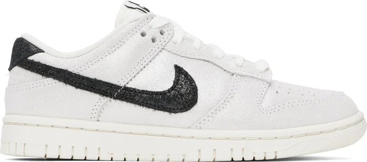 Nike White & Black Dunk Low SE Sneakers