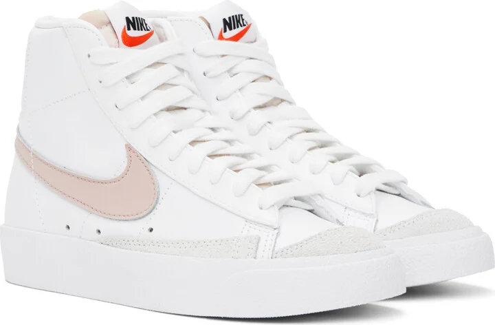 Nike White Blazer Mid '77 Sneakers - Image 4