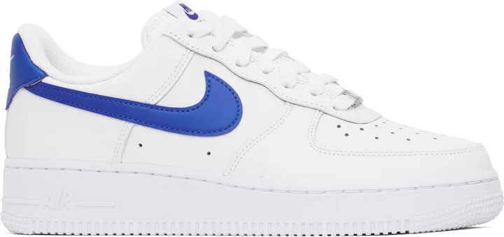 Nike White & Blue Air Force 1 '07 Sneakers