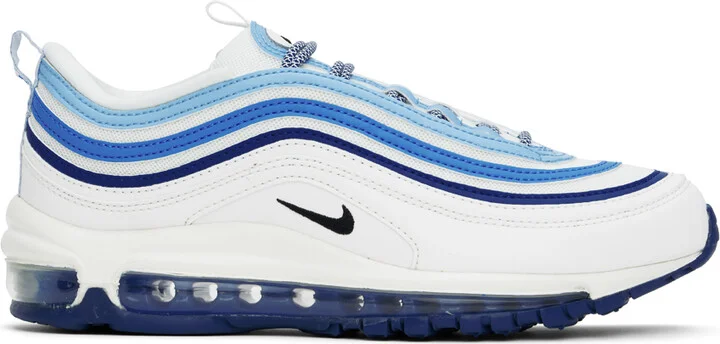 Nike White & Blue Air Max 97 Sneakers