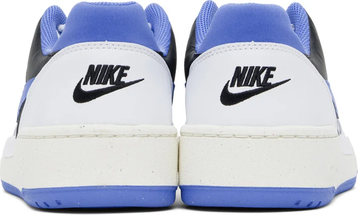 Nike White & Blue Full Force Low Sneakers - Image 2