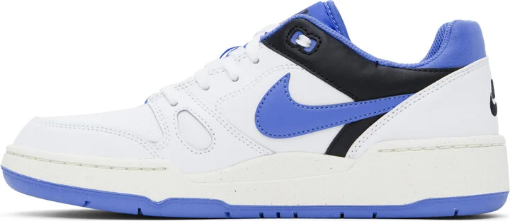 Nike White & Blue Full Force Low Sneakers - Image 3