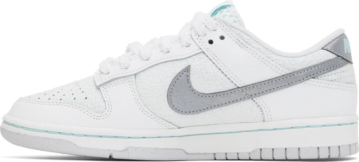 Nike White Dunk Low Retro SE Sneakers - Image 3