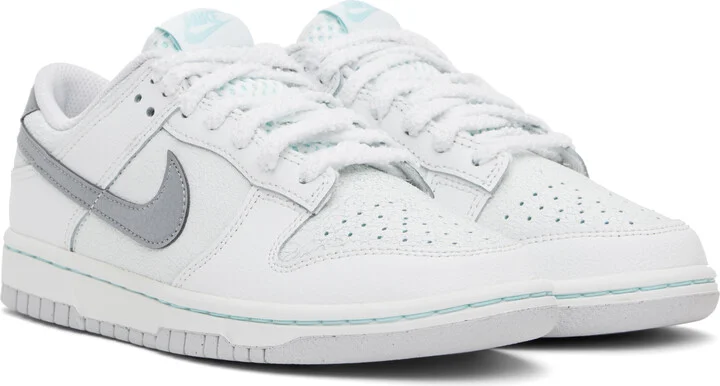 Nike White Dunk Low Retro SE Sneakers - Image 4