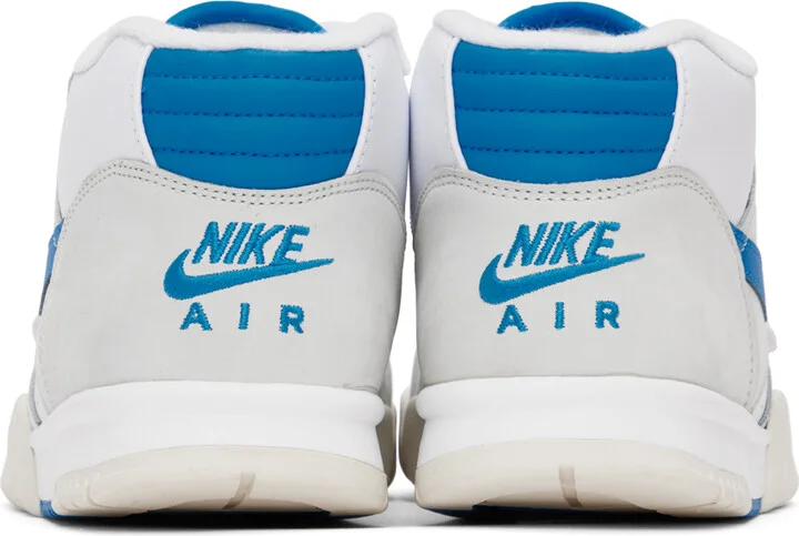 Nike White & Gray Air Trainer 1 Sneakers - Image 2