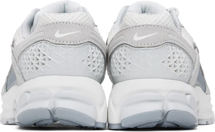 Nike White & Gray Zoom Vomero 5 Sneakers - Image 2