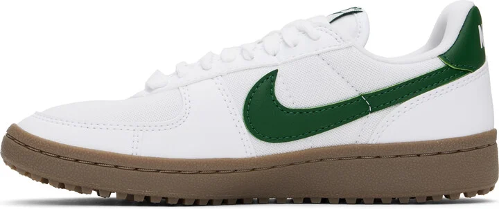 Nike White & Green Field General Sneakers - Image 3