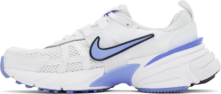 Nike White & Navy V2K Run Sneakers - Image 3