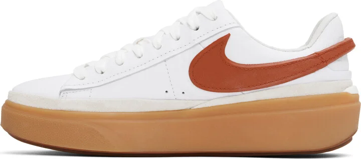 Nike White & Orange Blazer Phantom Low Sneakers - Image 3