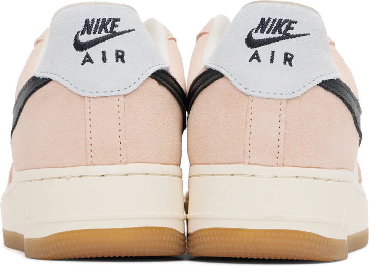 Nike White & Pink Air Force 1 '07 Sneakers - Image 2