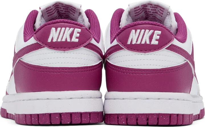 Nike White & Pink Dunk Low Next Nature Sneakers - Image 2