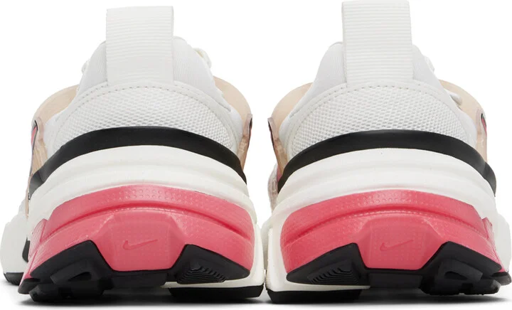 Nike White & Pink V2K Run Sneakers - Image 2